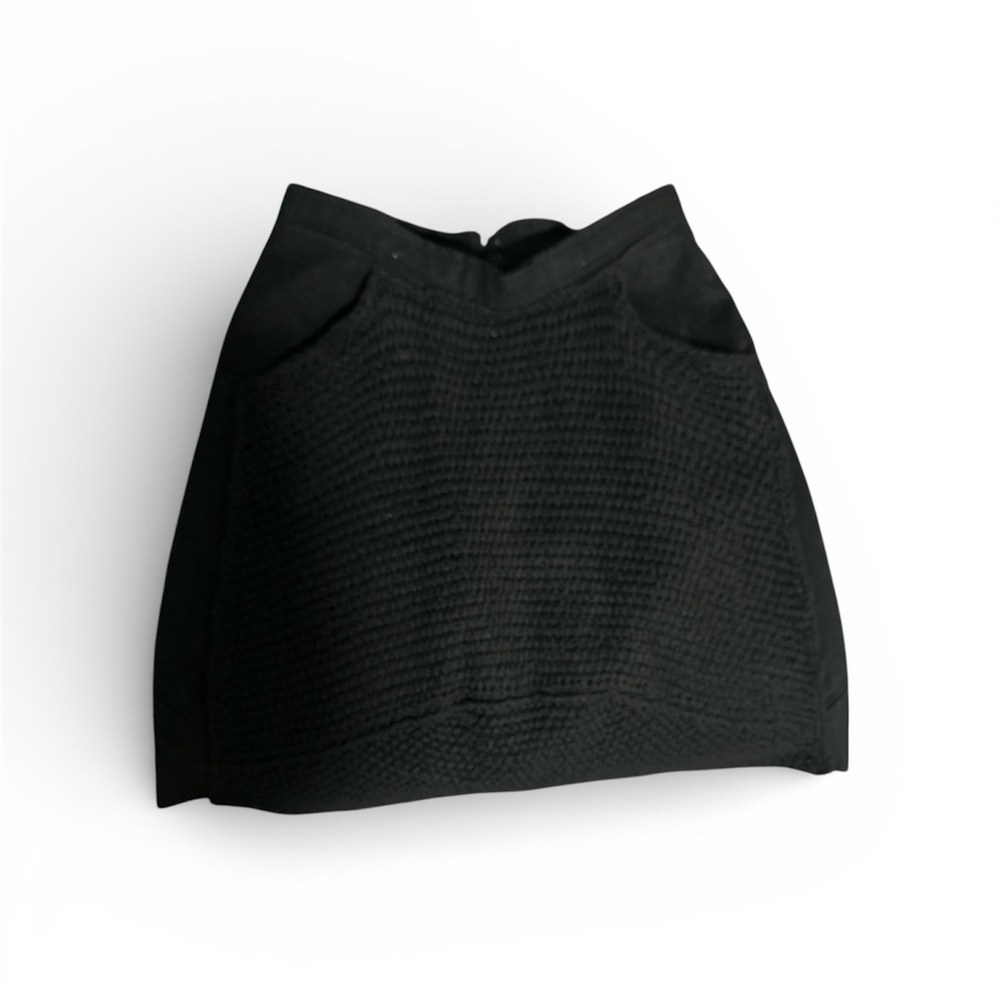 French handmade wool blend skirt